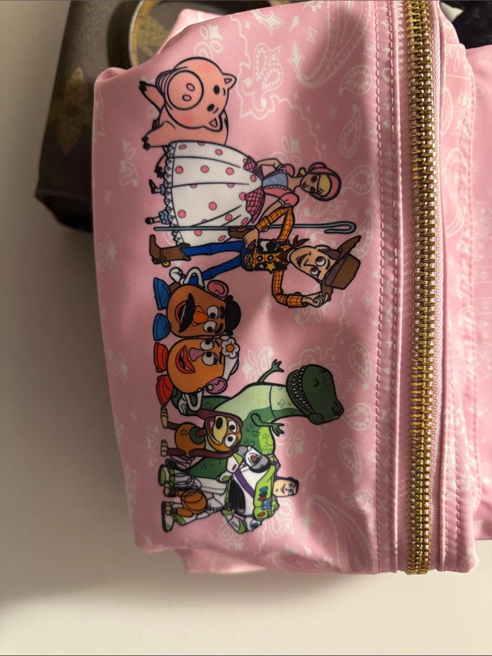 Stoney Clover Lane Pink Backpack with Toy Story Characters